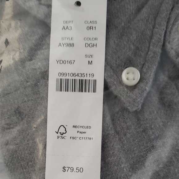 J. Crew Gray Casual Button Down Shirt - Picture 5 of 6